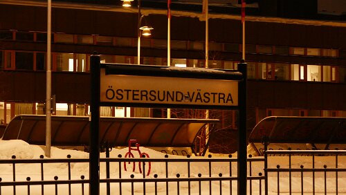 Kristinehamn – Östersund Haltestelle Östersund-Västra