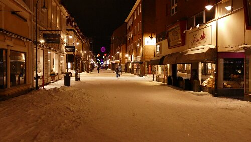 Kristinehamn – Östersund Blick in eine Seitenstraße