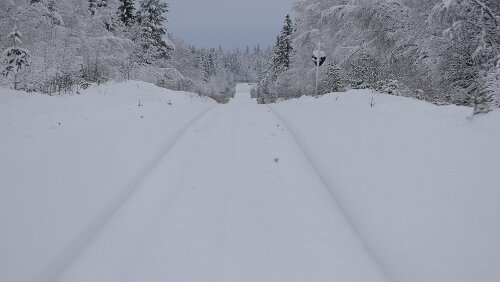 Östersund – Fauske An der Haltestelle Fiandberg