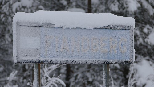 Östersund – Fauske An der Haltestelle Fiandberg
