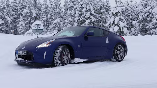 Östersund – Fauske Mitten im Nichts auf der Abkürzungsstrecke zwischen Slagnäs und Arjeplog.