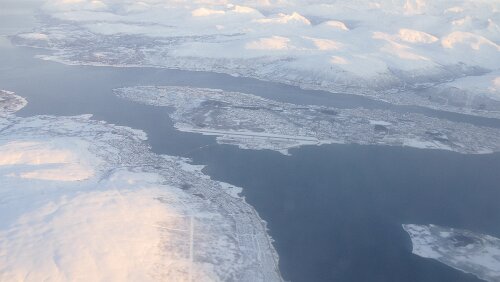 Tromsø – Longyearbyen Blick auf Tromsø