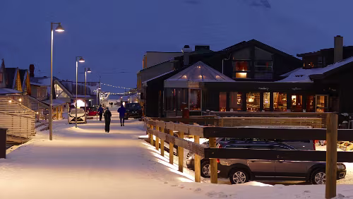 Longyearbyen Das Zentrum von Longyearbyen