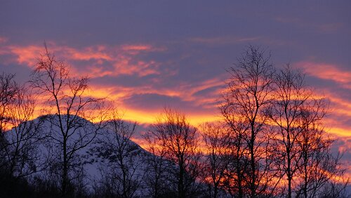 Tromsø – Saltstraumen Feuriger Sonnenaufgang