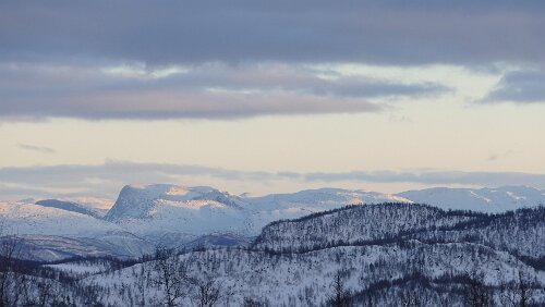 Saltstraumen – Trondheim An der höchsten Stelle des Fylkesvei 812, gut 500 m.o.h.