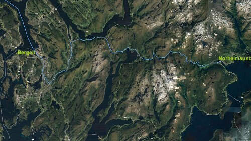 Bergen – Norheimsund Do 08.02.2018 Bergen – Nordheimsund, ‚Thon Hotel Sandven‘, 1 Std. 21 Min. (77,2 km) [Diesesmal fahre ich nicht über die nördliche Route der E39 sondern südlich...