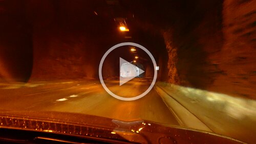 Norheimsund – Kristiansand – Hjørring Ein Abschnitt im Røldalstunnelen, da ist alles ruhig
