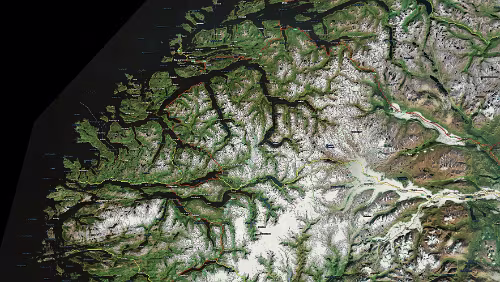 Karten gesamte Reise Quadrant 16