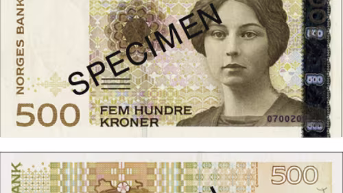 Seddel 500-kroneseddel, Utgave VII, Gyldig fra 07.06.1999, Gyldig, © Norges Bank