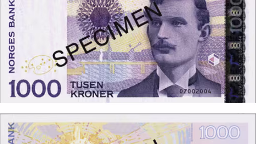 Seddel 1000-kroneseddel, Utgave VII, Gyldig fra 19.06.2001, Gyldig, © Norges Bank