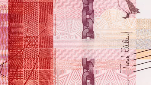 Seddel 100-kroneseddel: detalj, © Norges Bank