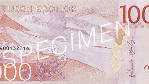 Sedel 1000-krona banknote