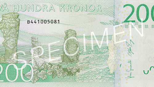 Sedel 200-krona banknote
