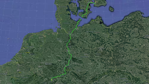 Hahnstätten – Malmö Sa 26.01.2019 Hahnstätten – Puttgarden – [DANMARK] – Rødby – Öresundbrücke – [SVERIGE] – Malmö, ‚First Hotel Jörgen Kock‘, 9 Std. 14 Min. (867 km) Karte