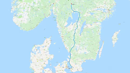 Malmö – Sunne So 27.01.2019 Malmö – Halmstad – [26] – Gislaved – [27] – Rosenlund – [157] – Ulricehamn – [46] – Borgunda – [26] – Mariestad – Karlstad – [61] – Fageråsmotet –...