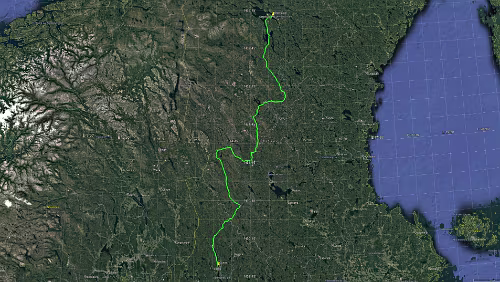 Sunne – Östersund Mo 28.01.2019 Sunne – Sveg – [84] – [315] – [316] – Klövsjö – Östersund ‚Hotel Jämteborg‘, 6 Std. 4 Min. (492 km) Karte / Karte