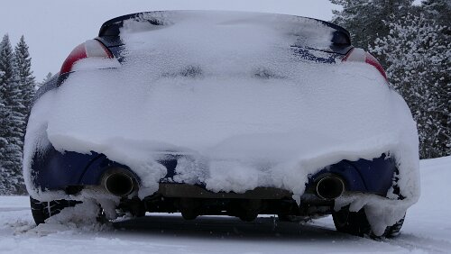 Sunne – Östersund Alles zugeschneit