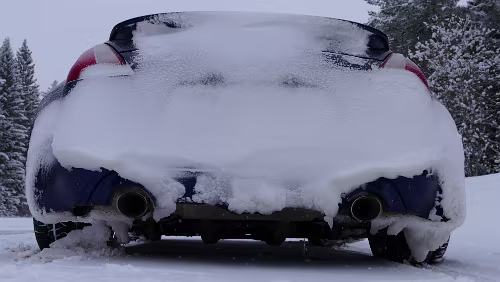 Sunne – Östersund Alles zugeschneit