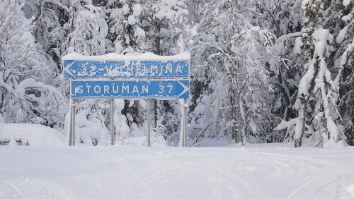Östersund – Puoltikasvaara Am Halteplatz Fiandberg