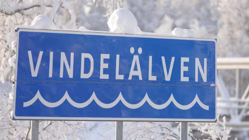 Östersund – Puoltikasvaara Die Sonne scheint am Vindelälven