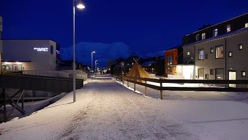 Longyearbyen Die Hauptstraße