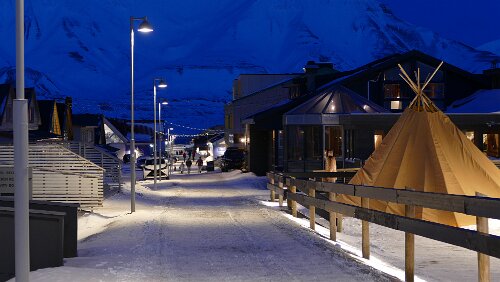 Longyearbyen Die Hauptstraße