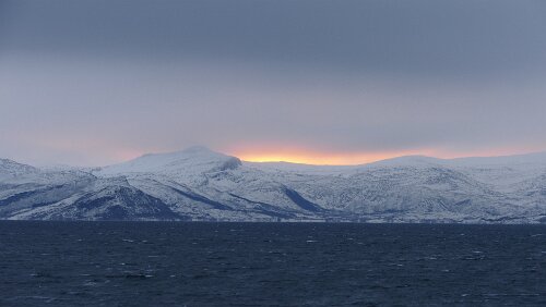 Nesna – Trondheim Die Sonne lässt sich mal kurz blicken