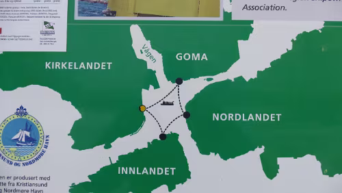Trondheim – Kristiansund Die Fähre fährt immer im Kreis (Raute)