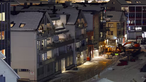 Trondheim – Kristiansund Häuserzeile am Ufer