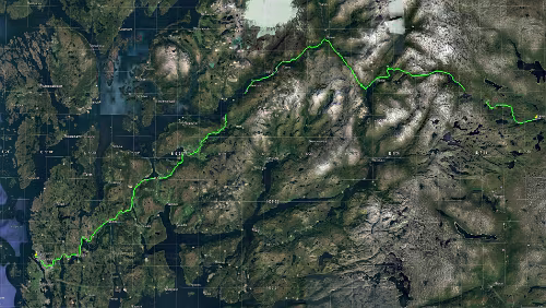 Haugesund – Haukeli Fr 08.02.2019 Haugesund – Røldal – Haukeli, ‚Haukeli Hotel‘, 3 Std. 2 Min. (193 km) Karte / Karte