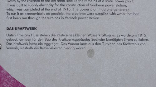 Rjukan Die Reste eines kleinen Wasserkraftwerkes