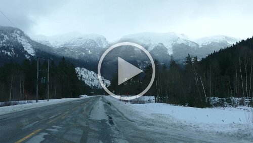 Haukeli – Kristiansand – Hjørring Tja, und schon ist nur noch Schneematsch auf der Straße.