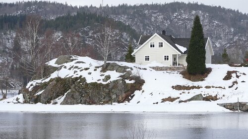 Haukeli – Kristiansand – Hjørring Am Ufer des Venneslafjorden in Vennesla