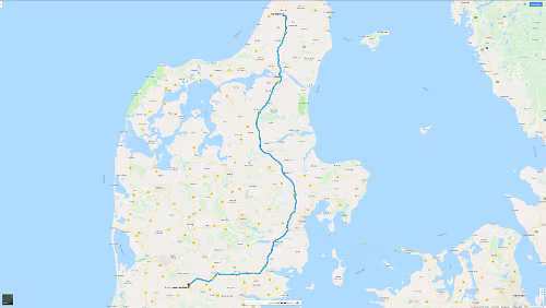 Hjørring – Grindsted Mo 11.02.2019 Hjørring – Grindsted ‚Hotel Svanen Grindsted‘, Hjørring – Grindsted (über die 13 nicht die E45) 2 Std. 36 Min. (225 km) Karte