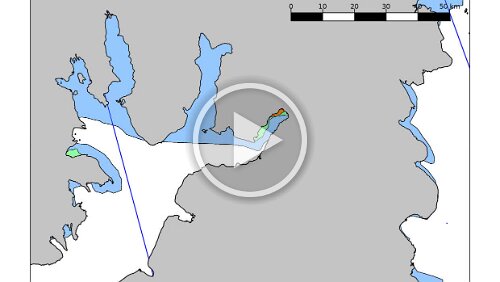 Eiskarten Eiskarten als Video, Isfjorden , Quelle: Norwegian Ice Service - MET Norway