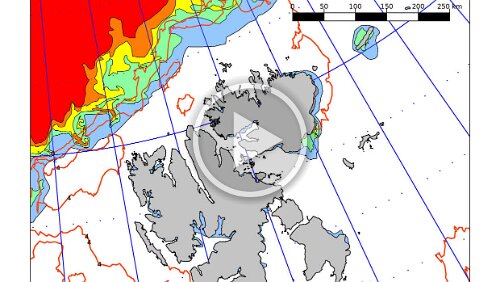 Eiskarten Eiskarten als Video, Svalbard , Quelle: Norwegian Ice Service - MET Norway