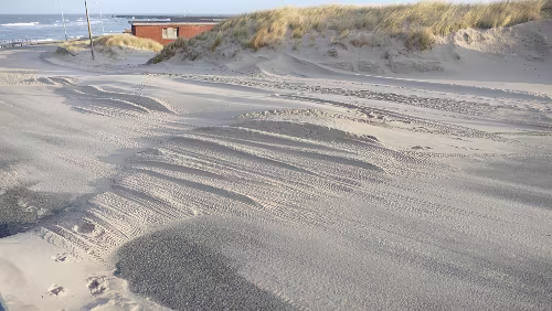 Hjørring – Vågsli Keine Schnee- sondern Sandwehen.