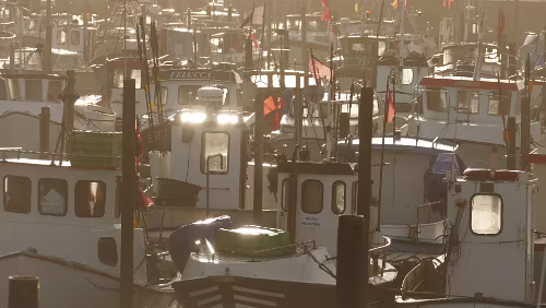 Hjørring – Vågsli Kleine Boote im Hafen von Hirtshals