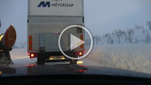 Trondheim – Storjord i Tysfjord Das Warten am Saltfjellet beginnt