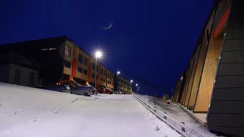Longyearbyen Letzter Rundgang in Longyearbyen, es wurde hier viel gebaut in der letzten Zeit