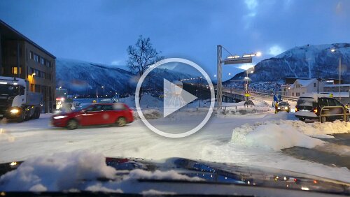 Tromsø – Vuollerim Fahrt über die Tromsøbrua