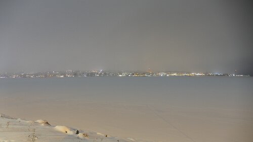 Vuollerim – Östersund Gleich fängt es heftig an zu schneien