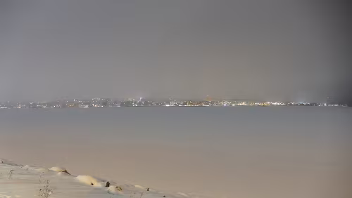 Vuollerim – Östersund Gleich fängt es heftig an zu schneien