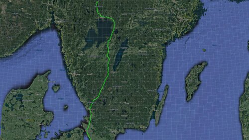 Sunne – Malmö Do 06.02.2020 Sunne – Malmö‚ ‚ First Hotel Jörgen Kock ‘ – 6 Std. 19 Min. (556 km) Karte westlich am Vänern vorbei
