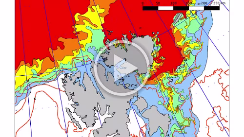 Eiskarten Eiskarten als Video, Svalbard , Quelle: Norwegian Ice Service - MET Norway