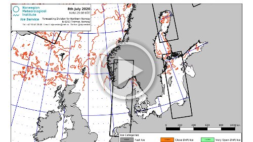 Eiskarten Eiskarten als Video, die Baltikum , Quelle: Norwegian Ice Service - MET Norway