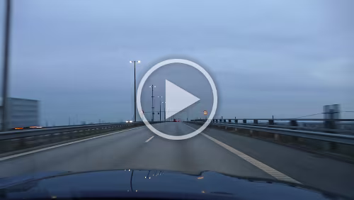 Hahnstätten – Puttgarden – – Rødby – Malmö Fahrt über die Øresundsbron (dänisch-schwedische Hybridschreibweise).