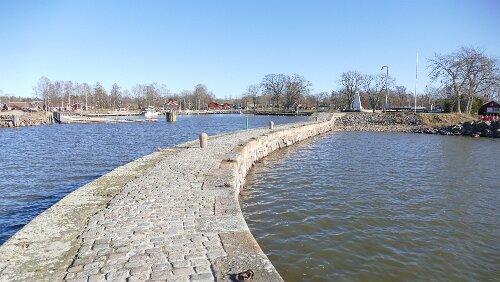 Malmö – Sunne Am äußersten Ende der Mole.