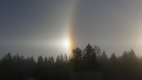 Östersund – Vuollerim Eine Nebensonne.