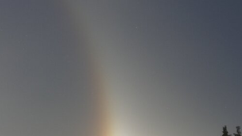 Östersund – Vuollerim Eine Nebensonne.